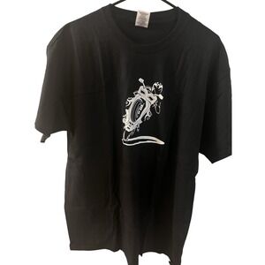 Motorcycle Graphic T Shirt Clutch It Up Biker Tee‎ Black Top